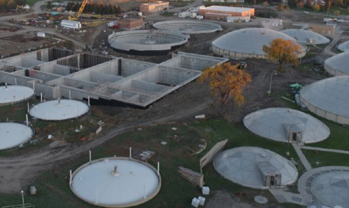 The Fargo large-scale water reclamation facility that won the 2023 Water & Wastewater award from Sherwin Williams