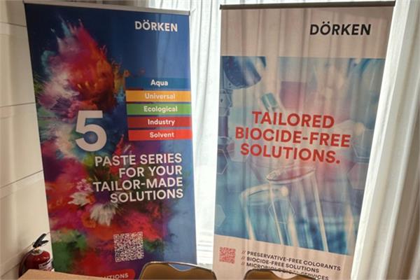 The booth of Dörken at the Biobased Coatings Europe event