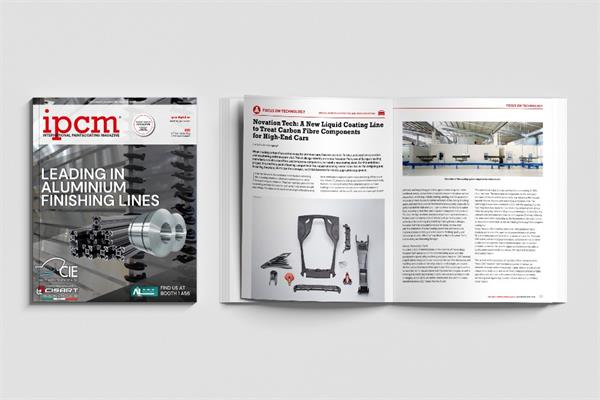 Mock-up of the issue n.88 of ipcm International Paint&Coating magazine - July/Agust 2024