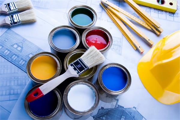 stock image of architectural paints